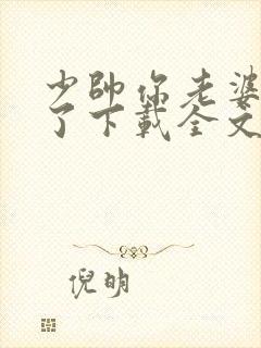 少帅你老婆又跑了下载全文