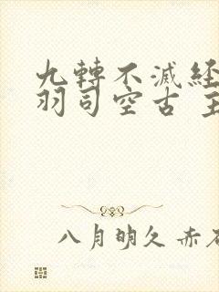 九转不灭经周轻羽司空古 主角