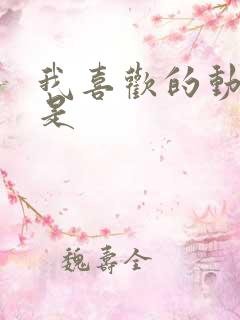 我喜欢的动画片是