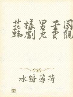 花样男子国语版韩剧免费观看全集