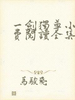 一剑独尊小说免费阅读全集