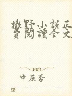 撒野小说正版免费阅读全文无删减