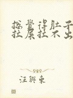 总觉得肚子胀想拉屎拉不出来