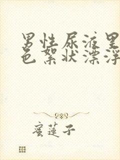 男性尿液里有白色絮状漂浮物