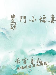 农门小福妻 小说