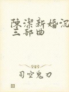 陈洁新婚沉沦之三部曲