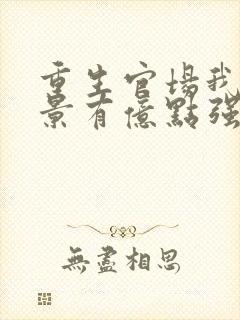 重生官场我的背景有亿点强