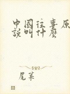 中国往事原著小说叫什么