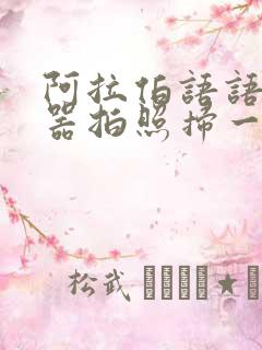 阿拉伯语语翻译器拍照扫一扫翻译成中文