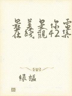 最美是你电视剧在线观42集