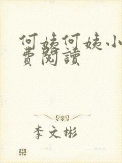 何姨何姨小说免费阅读