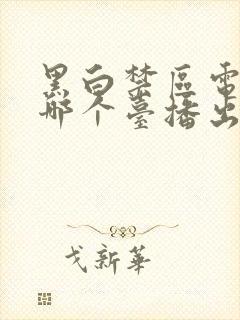 黑白禁区电视剧哪个台播出