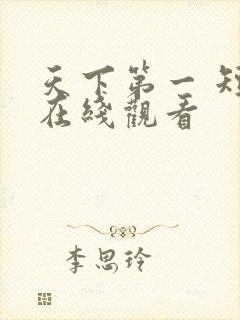 天下第一 短剧在线观看