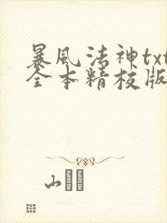 暴风法神txt全本精校版