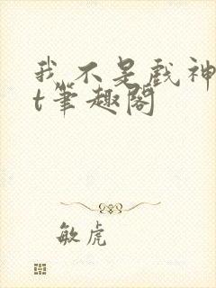 我不是戏神txt笔趣阁