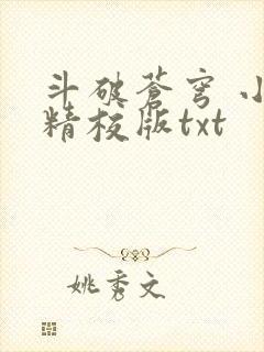 斗破苍穹 小说精校版txt