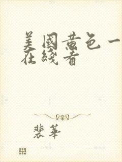 美国黄色一级片在线看