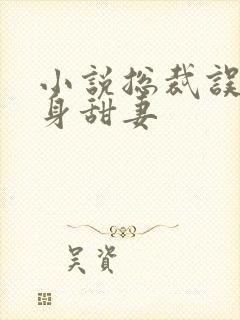 小说总裁误宠替身甜妻