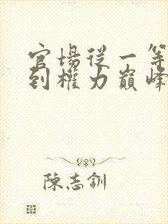 官场从一等功臣到权力巅峰