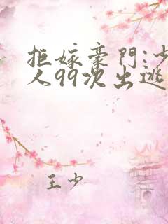 拒嫁豪门:少夫人99次出逃小说
