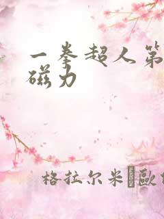 一拳超人第一季磁力
