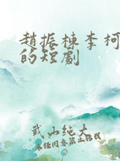 赵振栋李柯以演的短剧