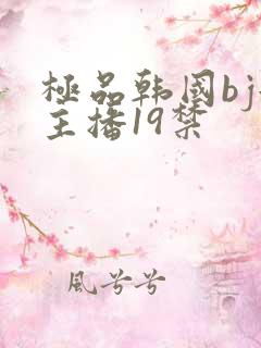 极品韩国bj女主播19禁