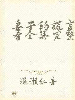 妻子的谎言免费看全集完整版