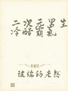 二次元男生帅气冷酷霸气