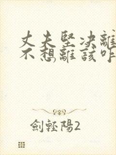 丈夫坚决离婚我不想离该咋样挽救