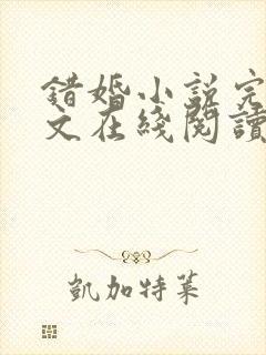 错婚小说完结全文在线阅读