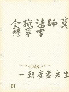 全职法师莫凡和穆宁雪