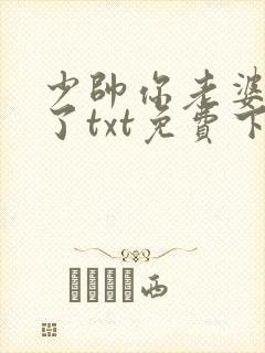 少帅你老婆又跑了txt免费下载