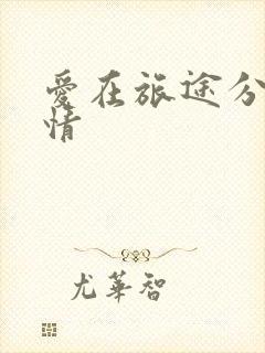 爱在旅途分集剧情