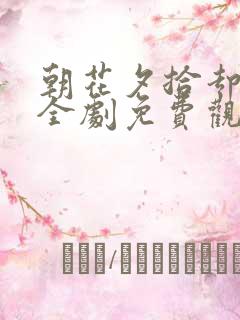 朝花夕拾却已迟全剧免费观看