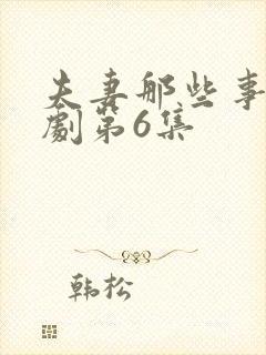 夫妻那些事电视剧第6集