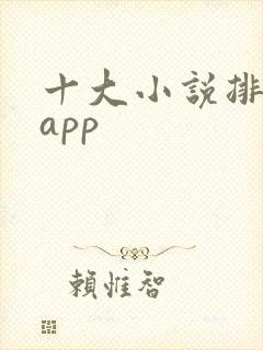 十大小说排行榜app