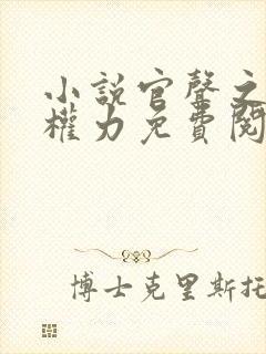 小说官声之巅峰权力免费阅读