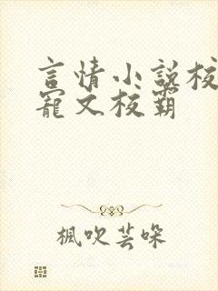 言情小说校园甜宠文校霸