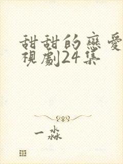 甜甜的恋爱的电视剧24集