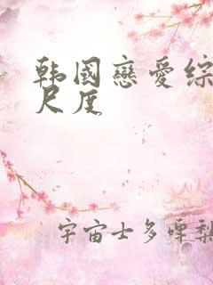 韩国恋爱综艺大尺度