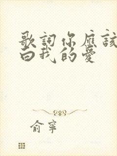 歌词你应该会明白我的爱