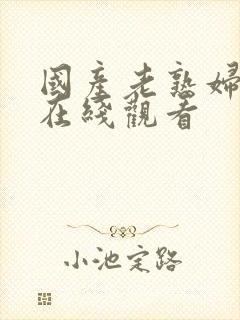 国产老熟妇视频在线观看