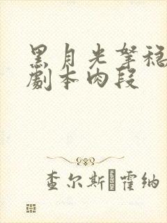 黑月光拿稳be剧本肉段