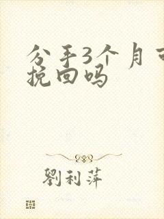 分手3个月可以挽回吗