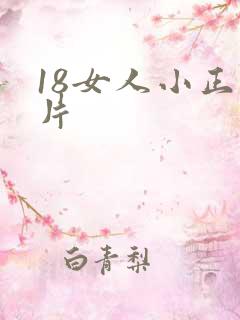 18女人小正毛片