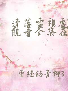 清落电视剧免费观看全集在线播放