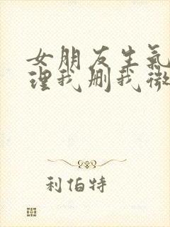 女朋友生气了不理我删我微信