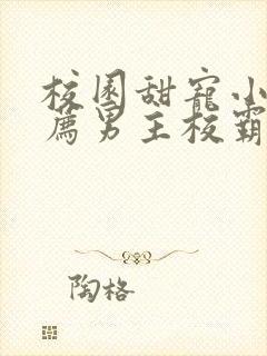 校园甜宠小说推荐男主校霸