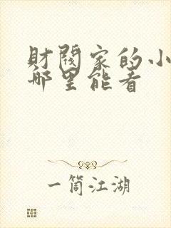 财阀家的小儿子哪里能看